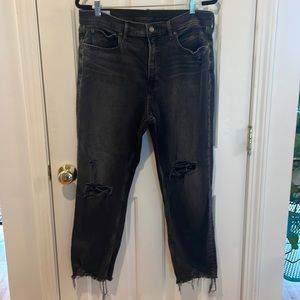 Gap Vintage Slim High Rise Black Jeans